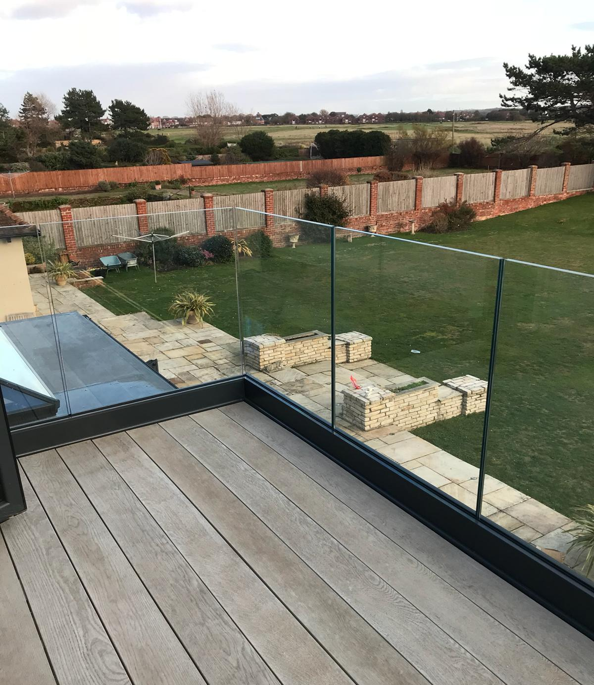 LEOLA Aluminum U Channel Glass Railing U Channel Profile for Frameless ...